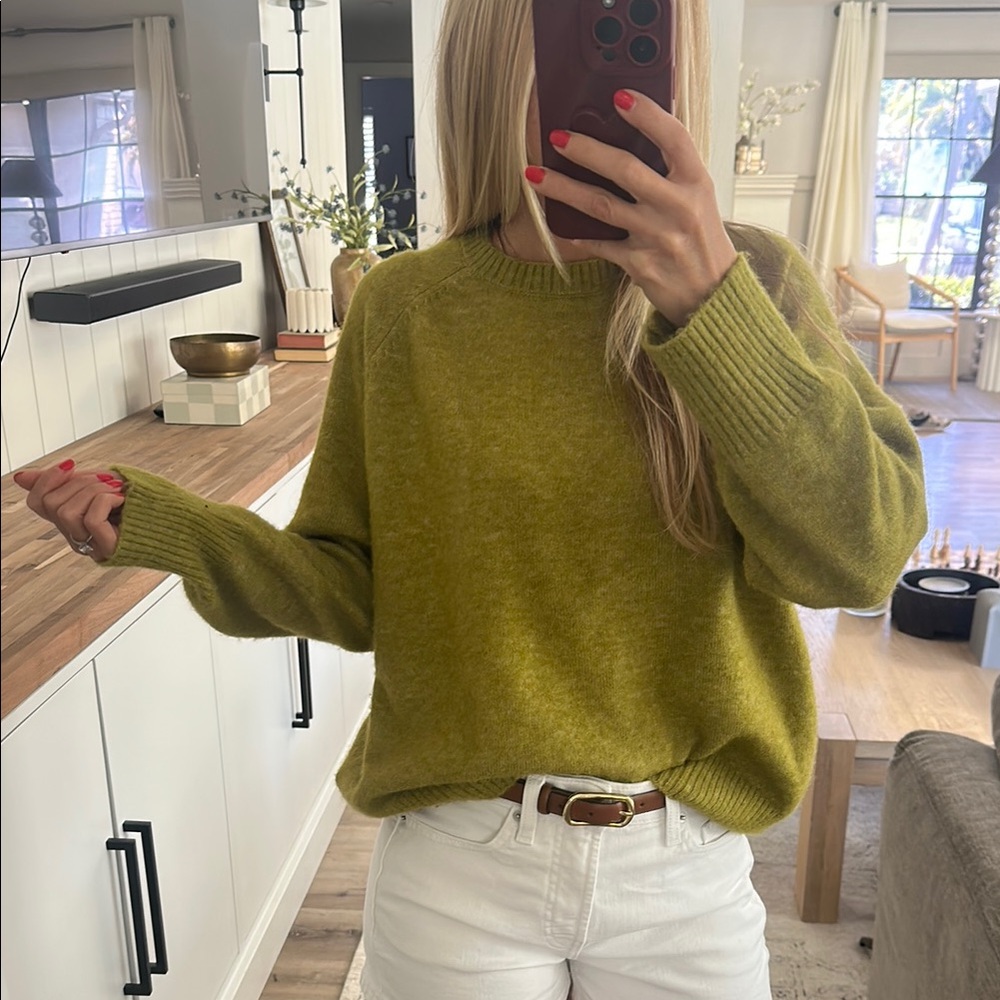 Olive Green Women's Sweater